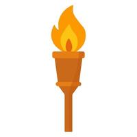 Torch Flame with Modern Colors vector