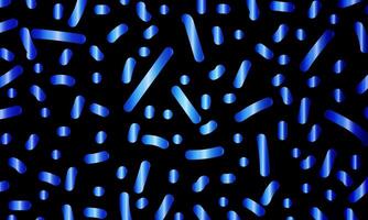 Abstract blue doodle line pattern on black background. artistic hand drawn background. vector
