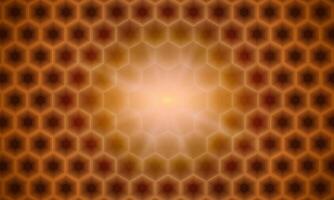 Abstract shiny golden hexagon pattern. honeycomb hexagonal cells texture. vector