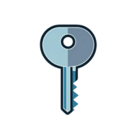 Simple Key Icon Access, Security, and Unlock Symbol png