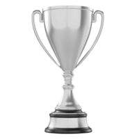 A silver trophy stands against a transparent background, partially obscured png