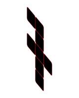 Design number Seven italics. Suitable for t-shirts, gamers, baseball, etc. Sports Style. vector
