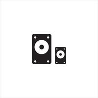 Audio speakers isolated on white background vector