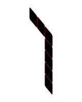 Design number seven italics. Suitable for t-shirts, gamers, baseball, etc. Sports Style. gaming vector