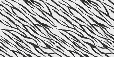 Zebra skin texture, deogonal stripes grunge pattern. Animal print. Monochrome black and white seamless background vector