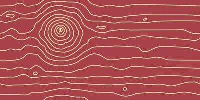 Seamless pattern of dense thin lines, wood grain texture background. Red wooden texture vector