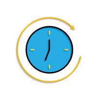 Remote Work. Time tracker icon. clock with circular progress bar. collaboration. isometric design style vector