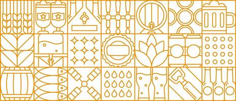 Abstract beer drink and beverage pattern vector