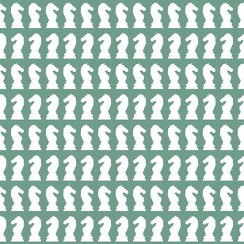 Abstract Seamless pattern in chess style with chess figures and chessboard for design,textile, fabric, surface textures, packaging, scrapbooking, chess school or chess club vector