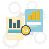 competitor analysis report vector