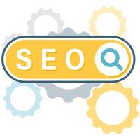 seo optimization panel vector