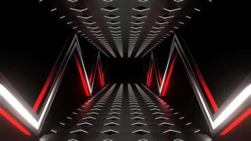 Red and White Fast Futuristic Abstract Moving Background VJ Loop in 4K video