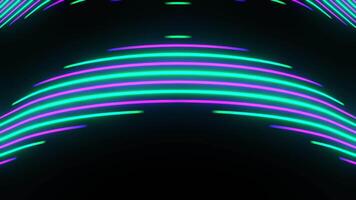 Purple and Turquoise Abstract Neon Vertical Lines Show Background VJ Loop in 4K video