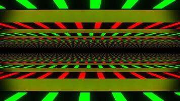 Green and Red Neon Line Area Background VJ Loop in 4K video