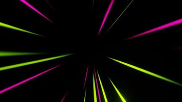 Pink and Green Neon Seamless Lines Movement Background VJ Loop in 4K video
