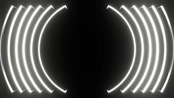 Red and Blue Neons Light Waves Background VJ Loop in 4K video