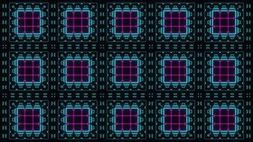 Pink and Cyan Abstract Visual Particles Strobe Effect Background VJ Loop in 4K video