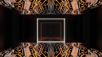 Orange and White Fast Strobe Chip Corridor Background VJ Loop in 4K video