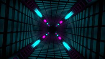 Pink and Cyan Abstract Energy Tunnel Background VJ Loop in 4K video