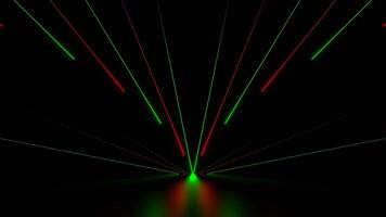 Green and Red Bright Neon Stripes Background VJ Loop in 4K video
