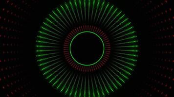 Red and Green Flashing Neon Pulsation Background VJ Loop in 4K video