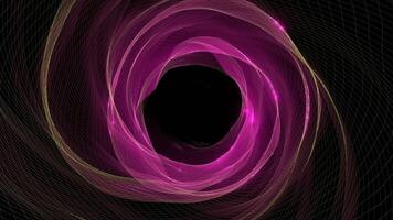 Pink and Green Waved Magic Cave Background VJ Loop in 4K video