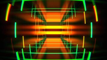 Turquoise and Orange Abstract Strobe Machine Background VJ Loop in 4K video