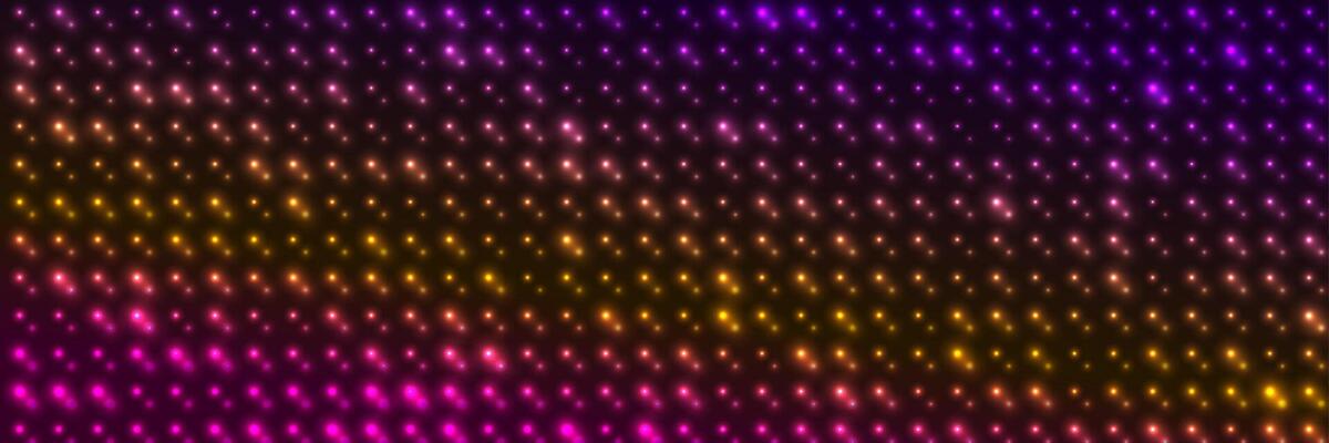 Glowing neon sparkling mosaic dots abstract background