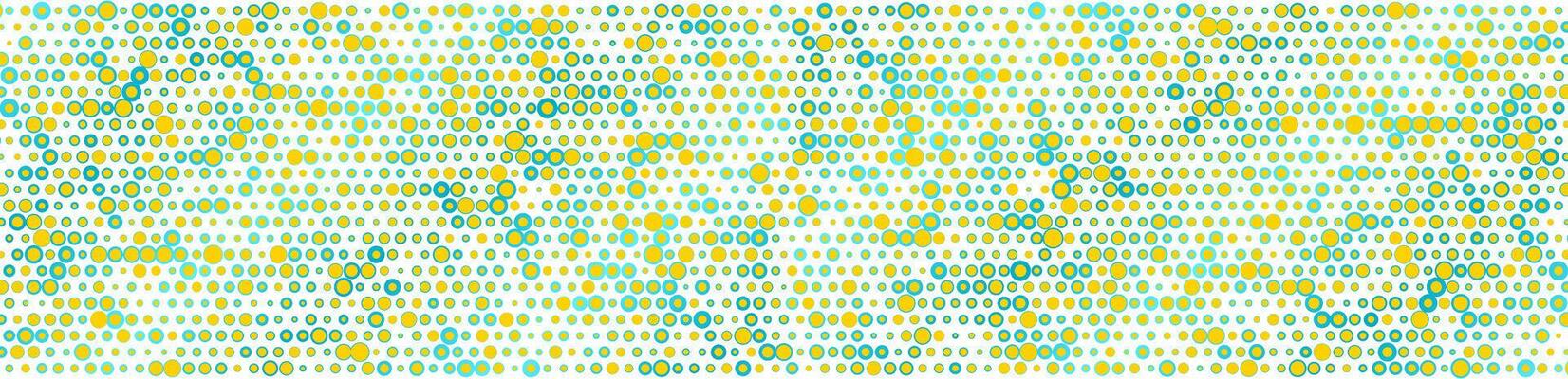 Bright blue and orange halftone dots abstract technology background