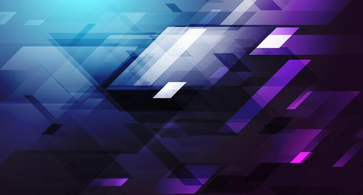 Dark blue and violet geometric tech abstract background
