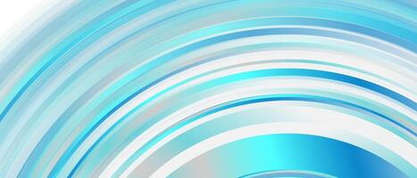 Blue minimal striped circles concept abstract tech background vector