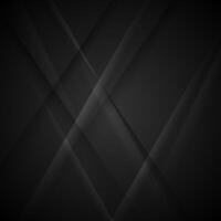 Dark grey glossy lines and stripes abstract futuristic background vector