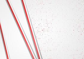 Corporate abstract background with bright red small square dots vector