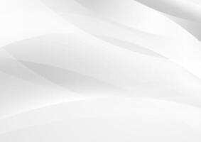 Abstract white grey glossy wave minimal elegant background vector