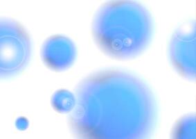 Blue shiny glowing circles with bokeh lights abstract background vector