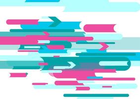 Abstract blue pink minimal geometric tech background vector