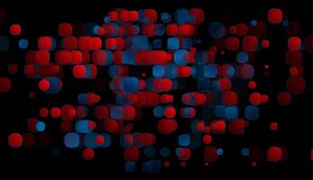 Red and blue geometric elements abstract tech background vector