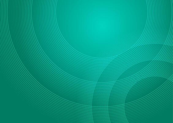 Blue green circular lines abstract geometric tech background