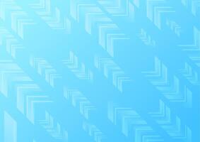 Technology bright blue abstract background with minimal arrows vector