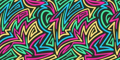 A colorful abstract pattern with a black background vector