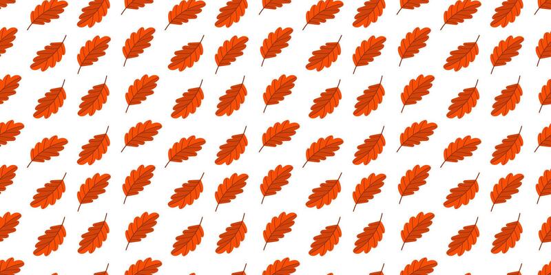 Seamless autumn leaf pattern background design