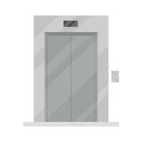 Elevator icon with buttons on a white background. Lifting device. Transportation of people, goods. vector