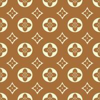 A luxurious interplay of form and color defines this repeating pattern, evoking a sense of refined beauty and understated charm vector