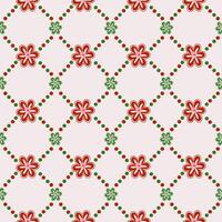 A charming and decorative Christmas-themed pattern vector