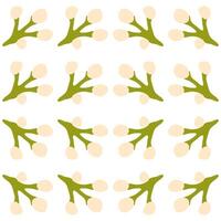 Seamless Botanical Berry Pattern vector