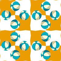 Beach Ball Summer Pattern Design vector