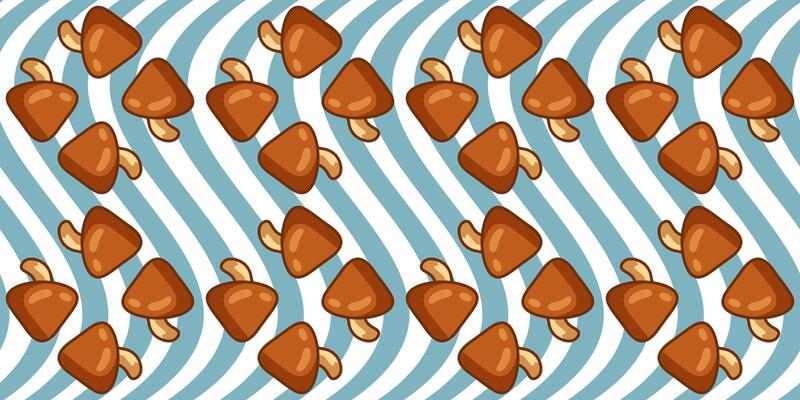 Seamless Mushroom Wave Pattern
