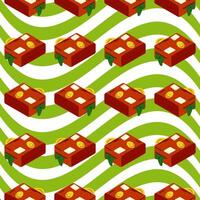 Seamless Suitcase Travel Pattern vector