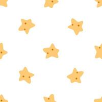 Seamless Cute Star Pattern vector