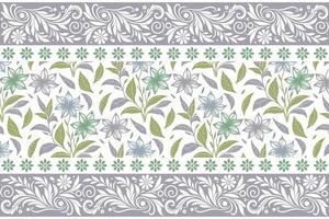 Floral pattern design in soft colors vector